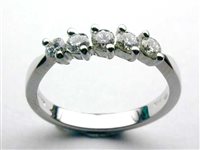Anello Damiani Donna Due Punte in Oro bianco Diamante 0.60 Ct 20000432 - 20000432